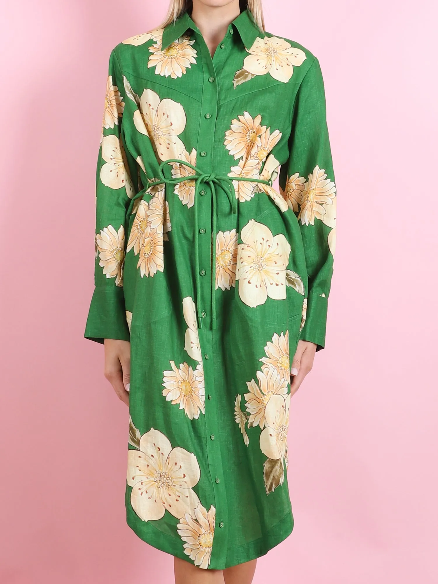 Sage Shirtdress