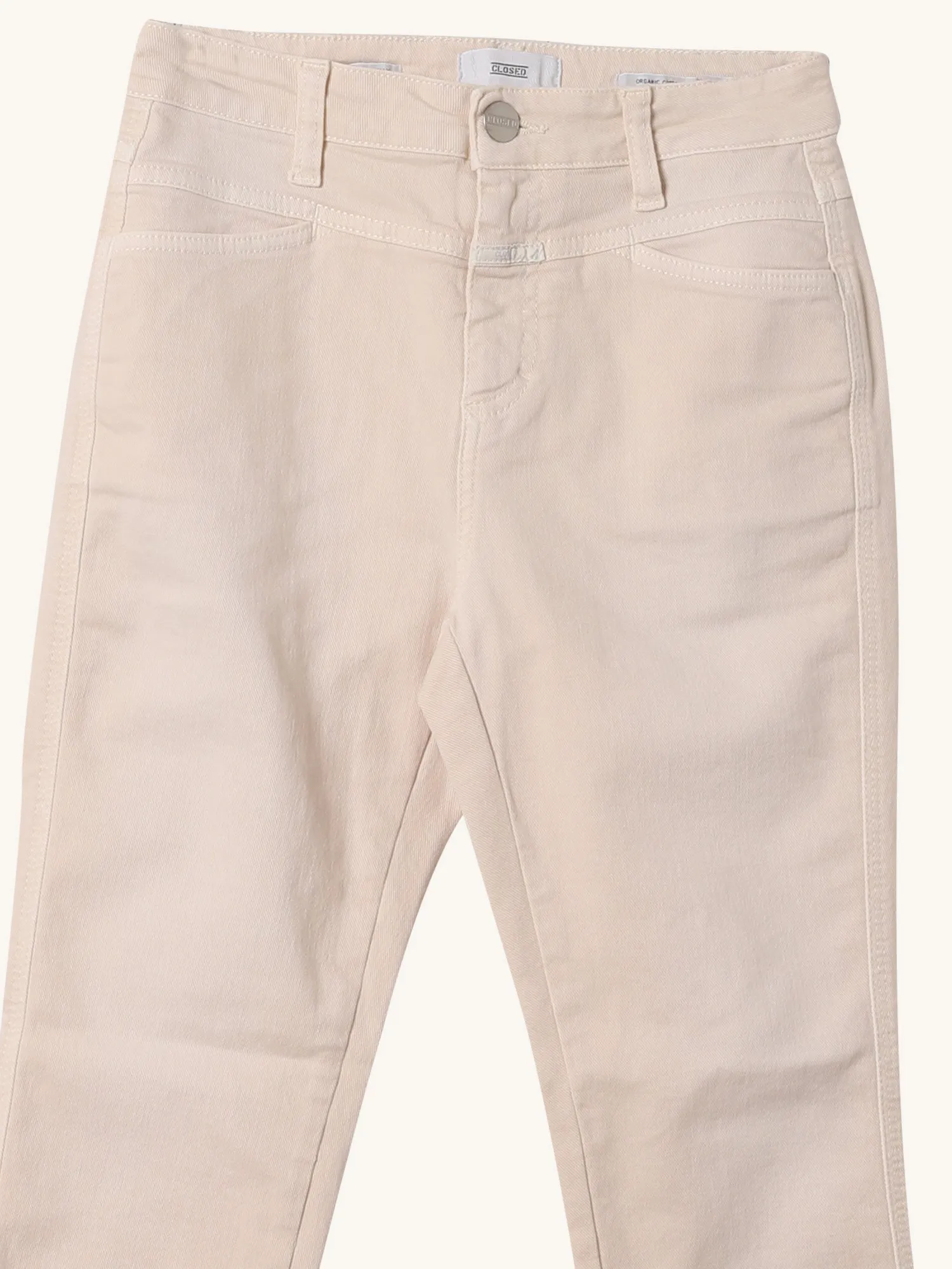 Skinny Pusher Jean in Ivory