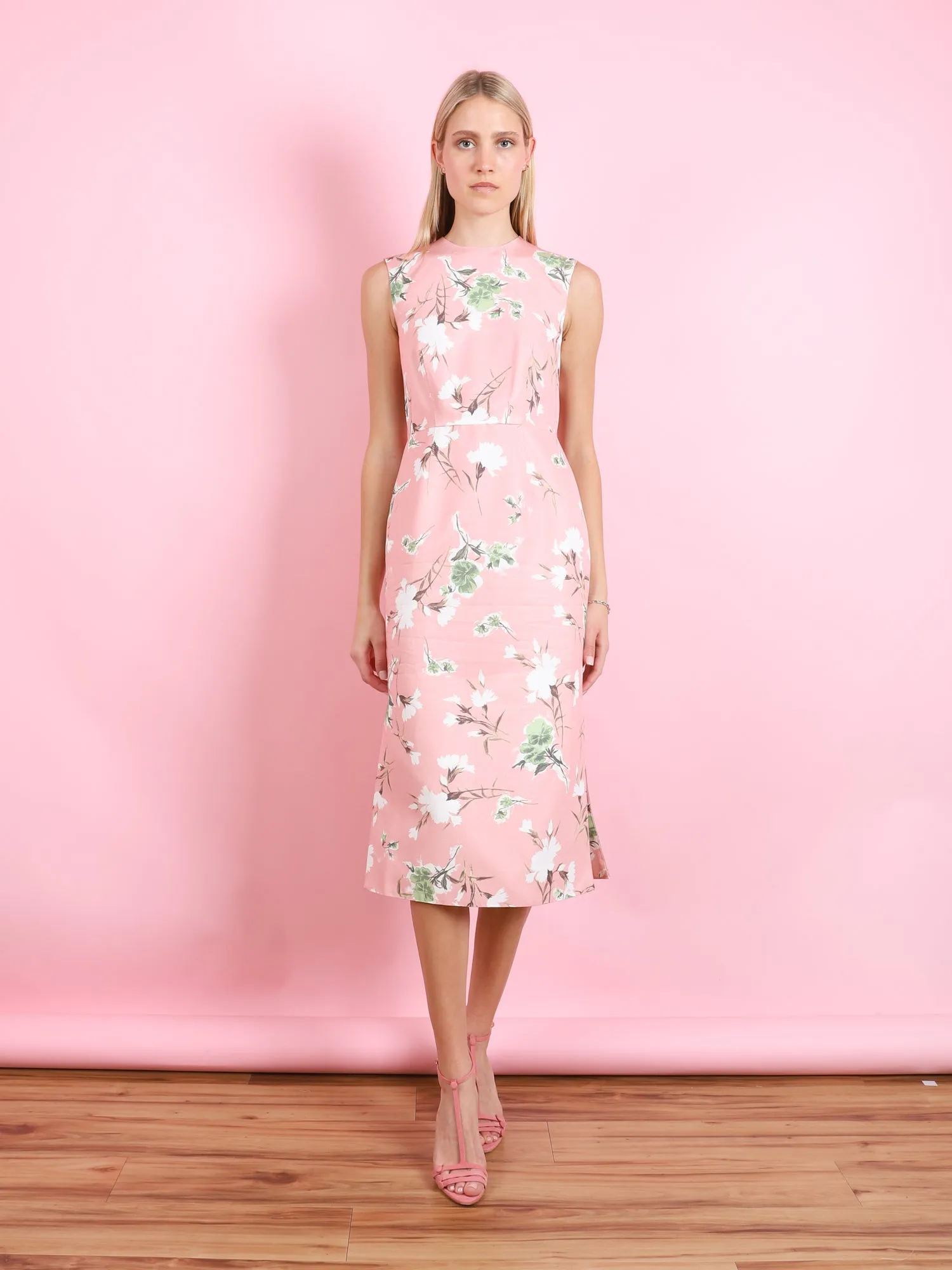 SLEEVELESS MIDI PENCIL DRESS