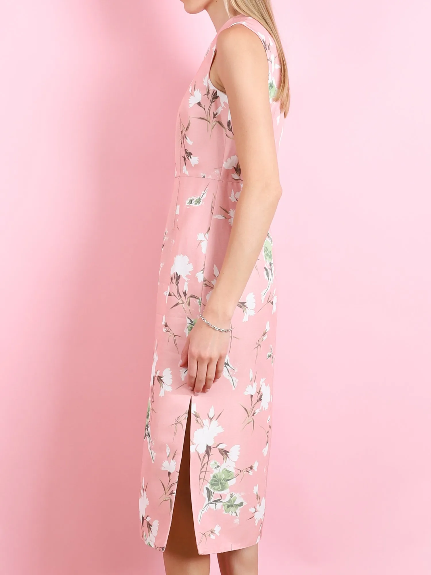 SLEEVELESS MIDI PENCIL DRESS