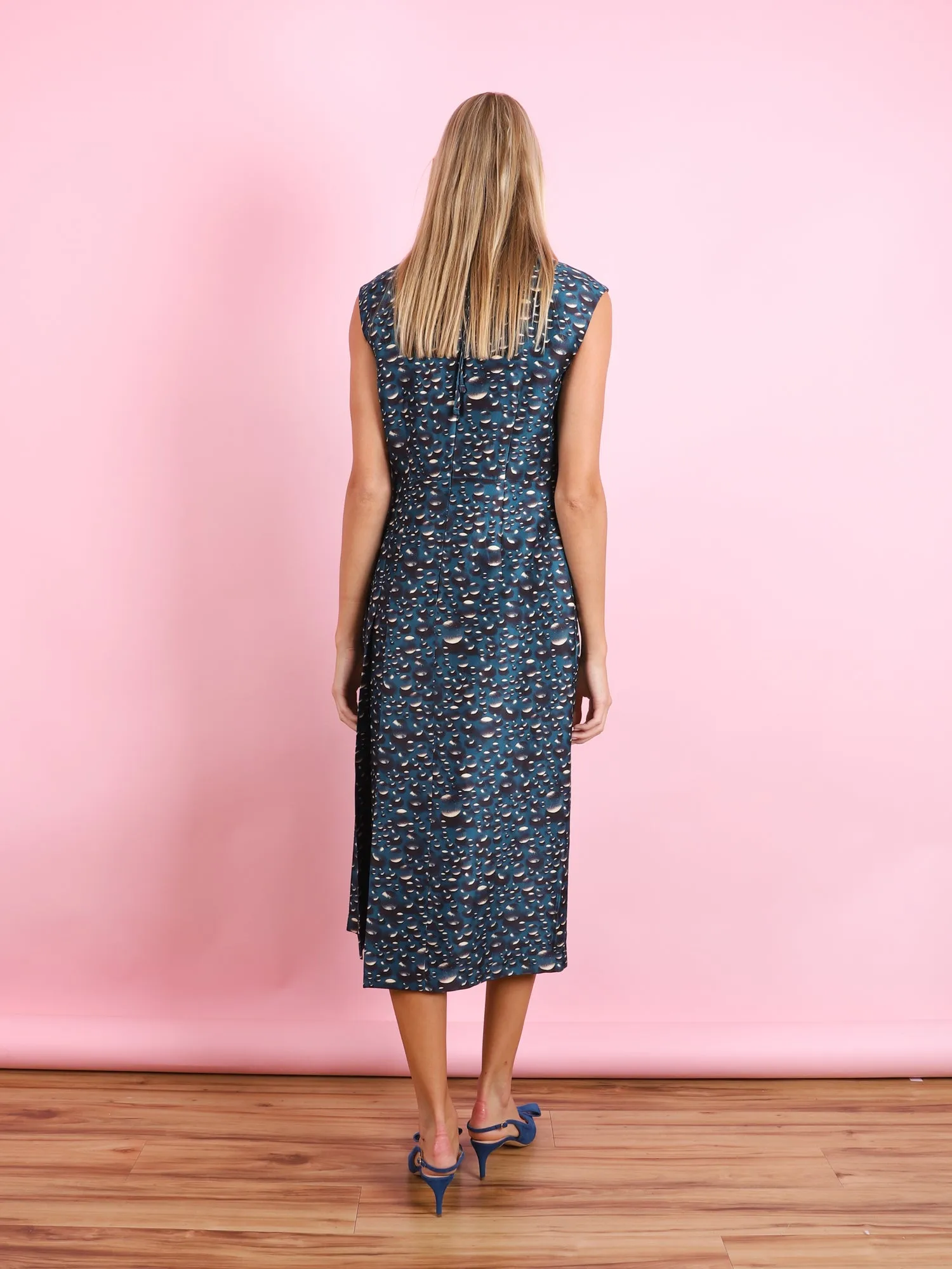 Sleeveless Peacock Dress