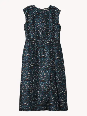 Sleeveless Peacock Dress