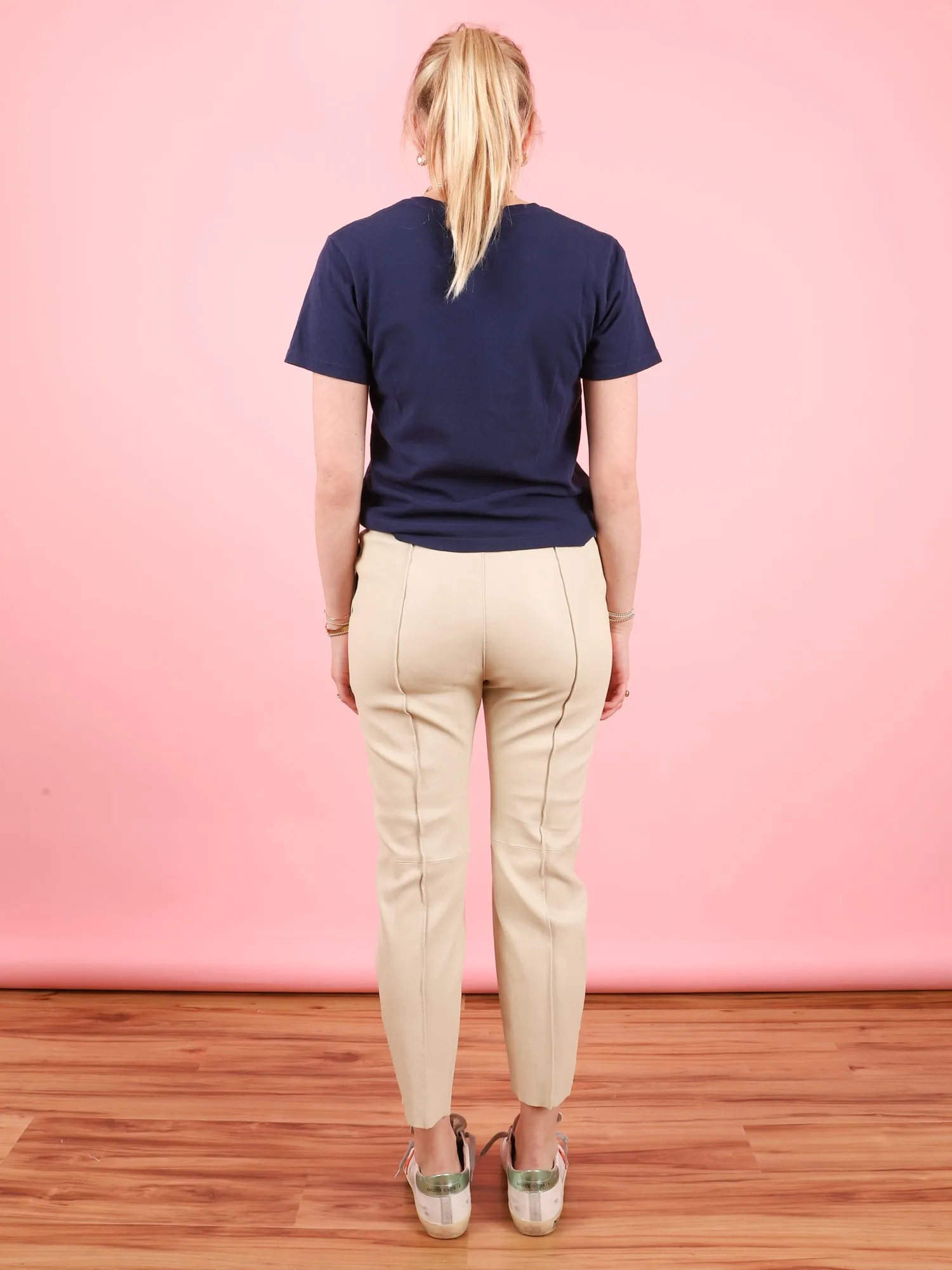 Slim Leather Jogger