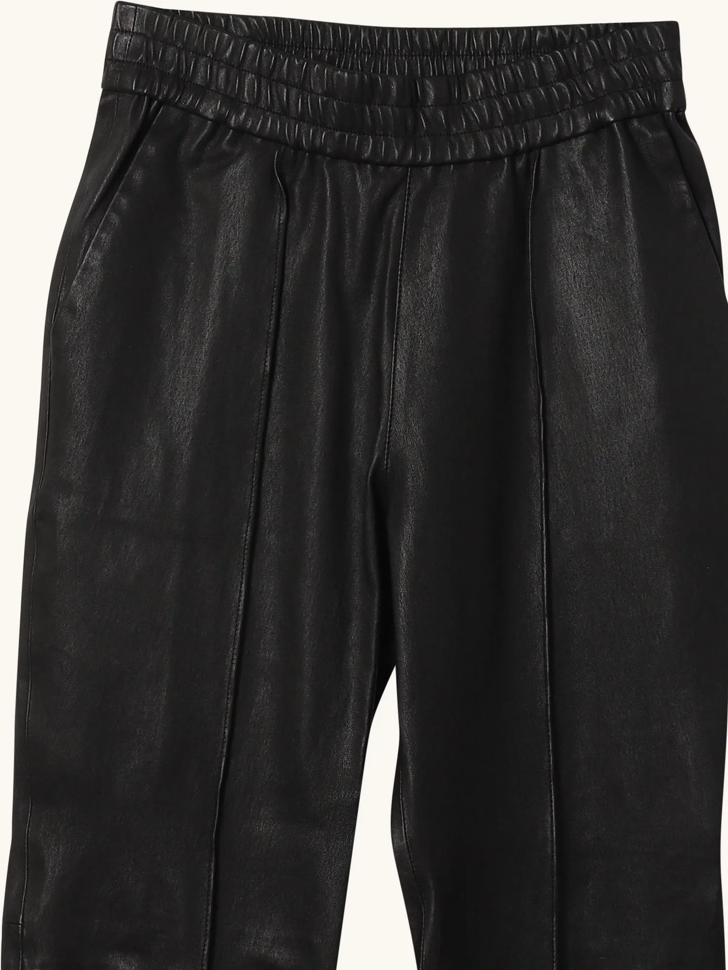 Slim Leather Jogger