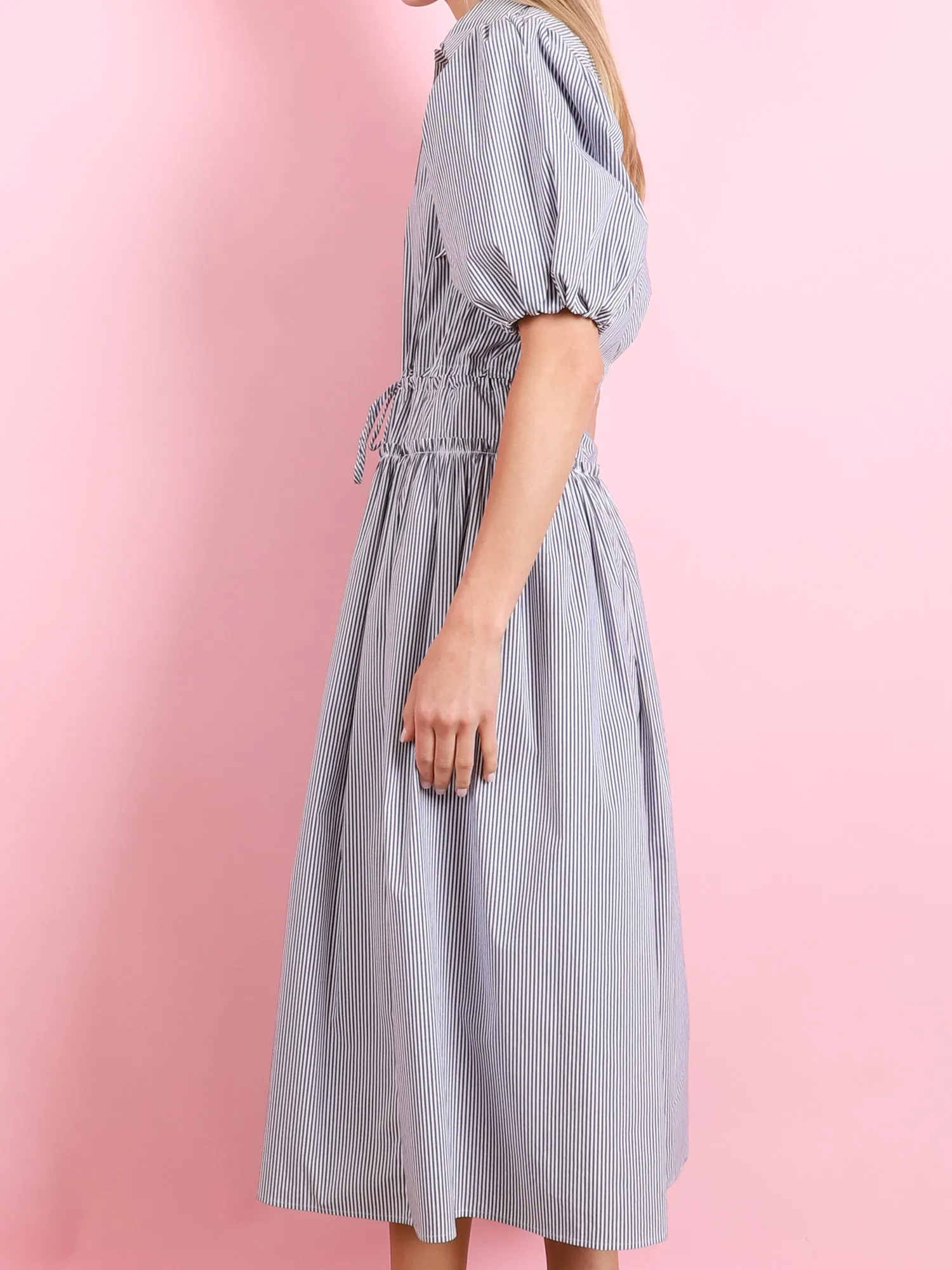 STRIPE DRESS IN BLUE
