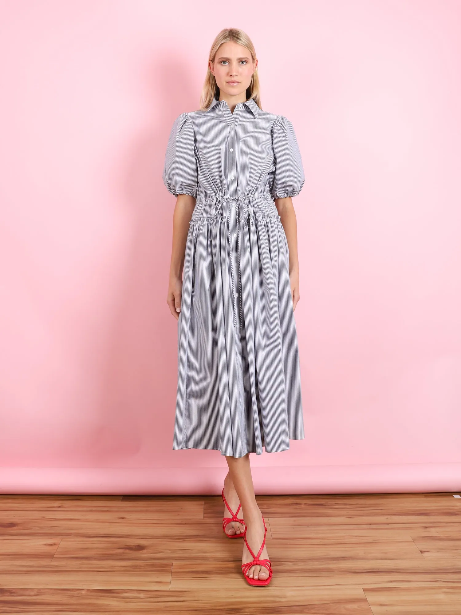 STRIPE DRESS IN BLUE