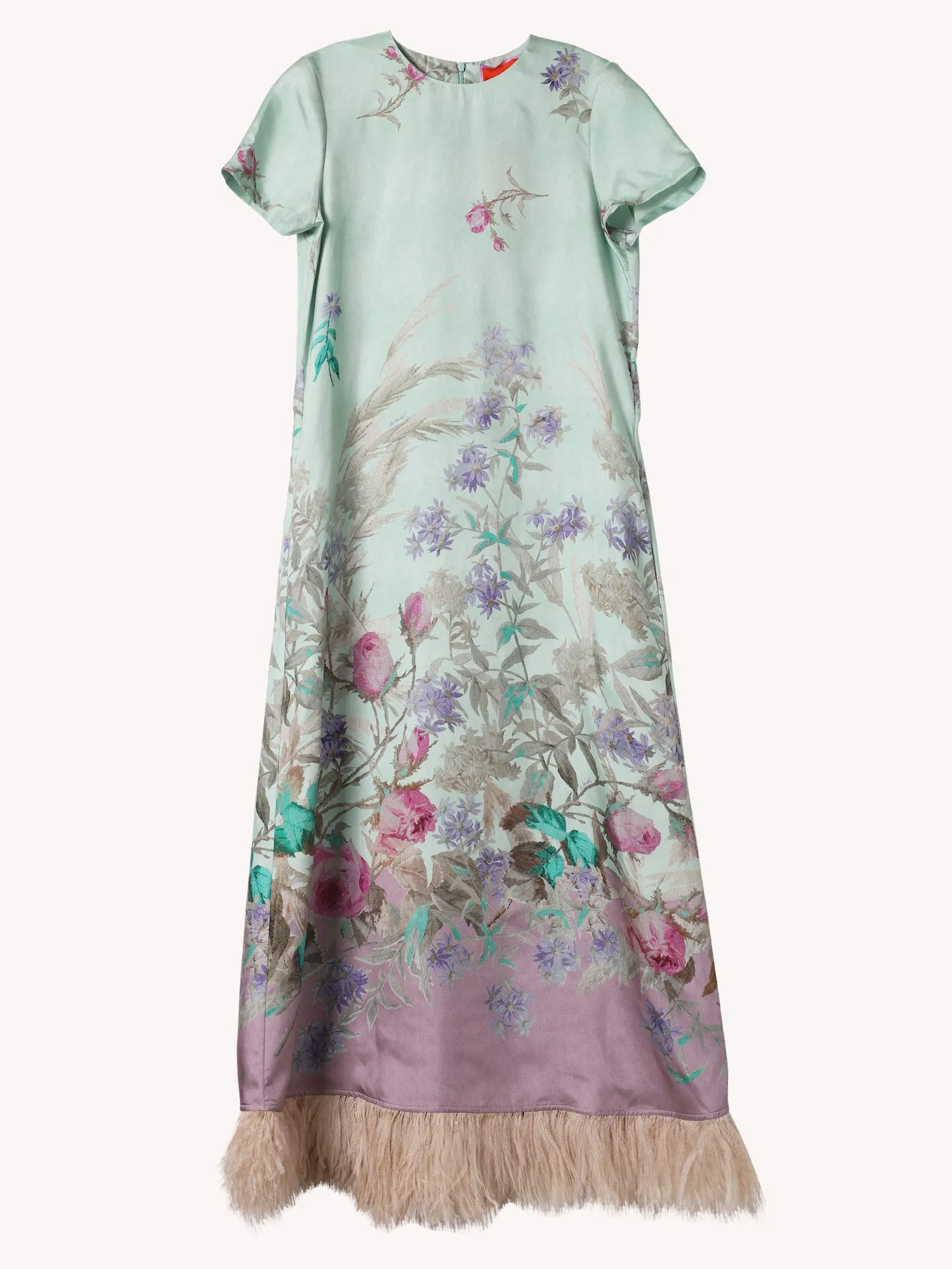 SWING DRESS WITH FEATHERS