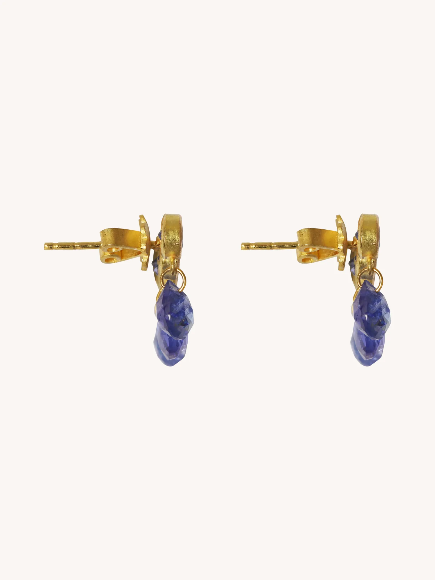 Tanzanite Briolette Pendeloque Earrings