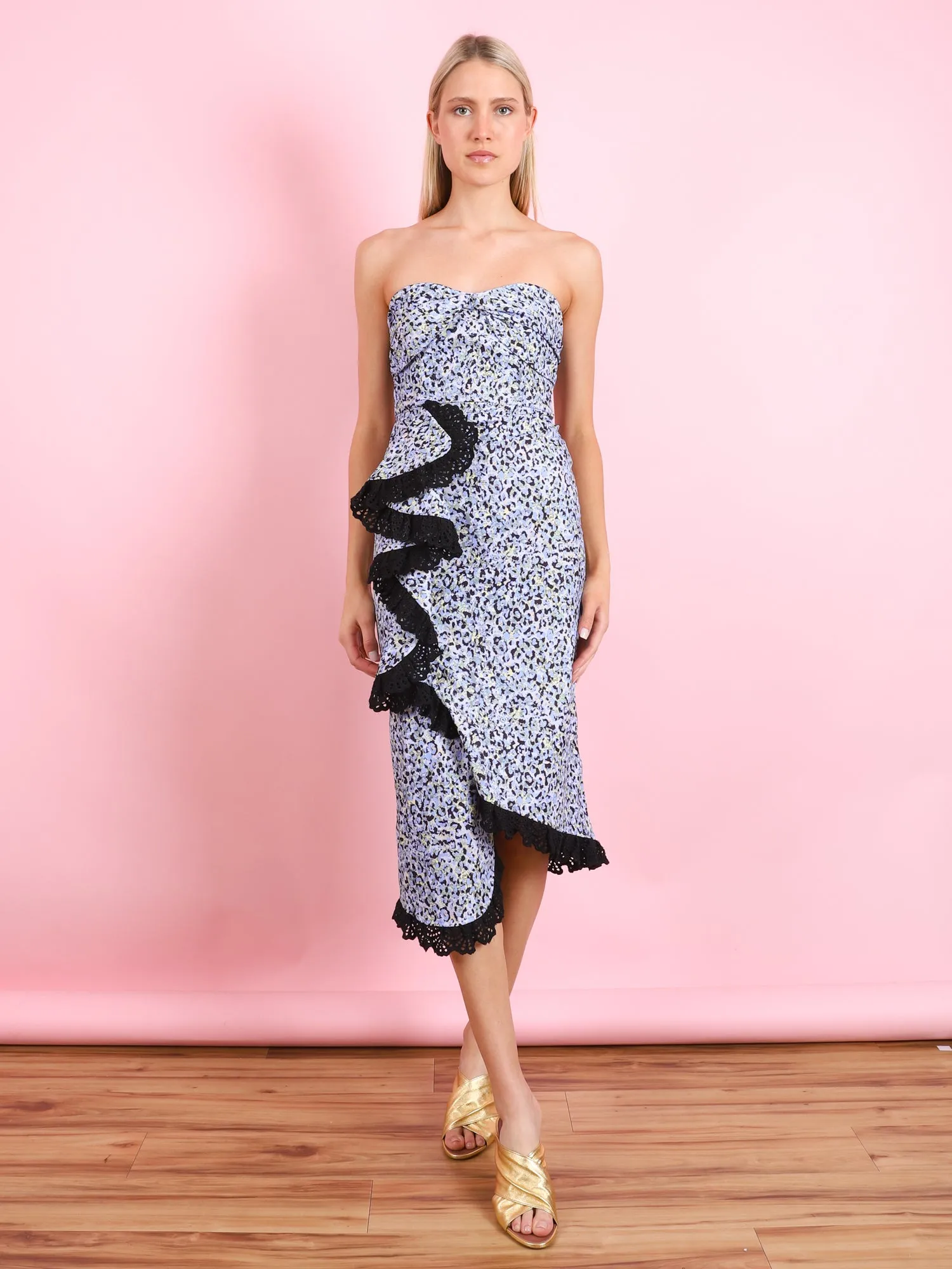Tara Dress in Blue Floral
