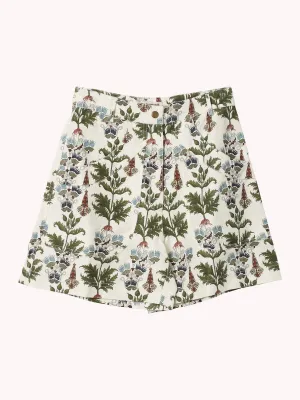 TEIA PERSIAN BOTTANIC COTTON LINEN SKIRT