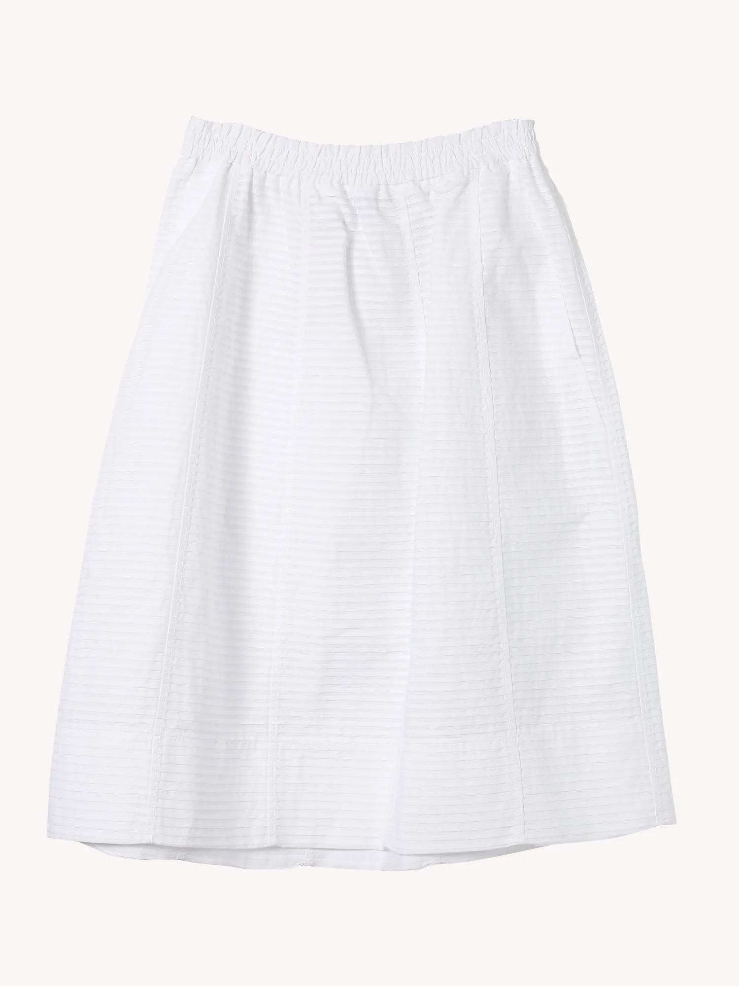 TEXTURED WHITE SKIRT