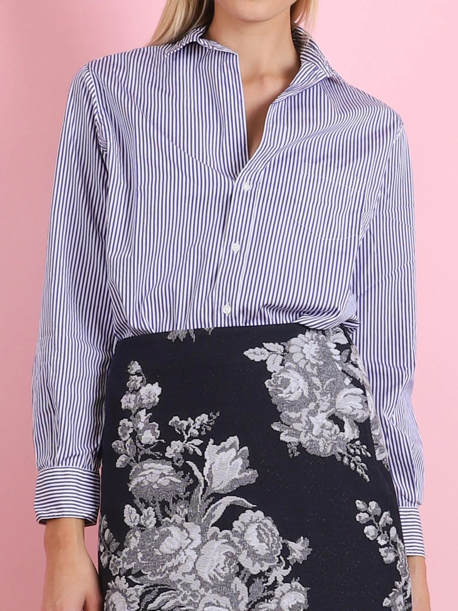 THIN STRIPE EILEEN SHIRT