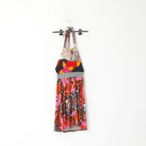TU Women S Dress Multicoloured Floral Print Strapless Shiny Stretch Summer
