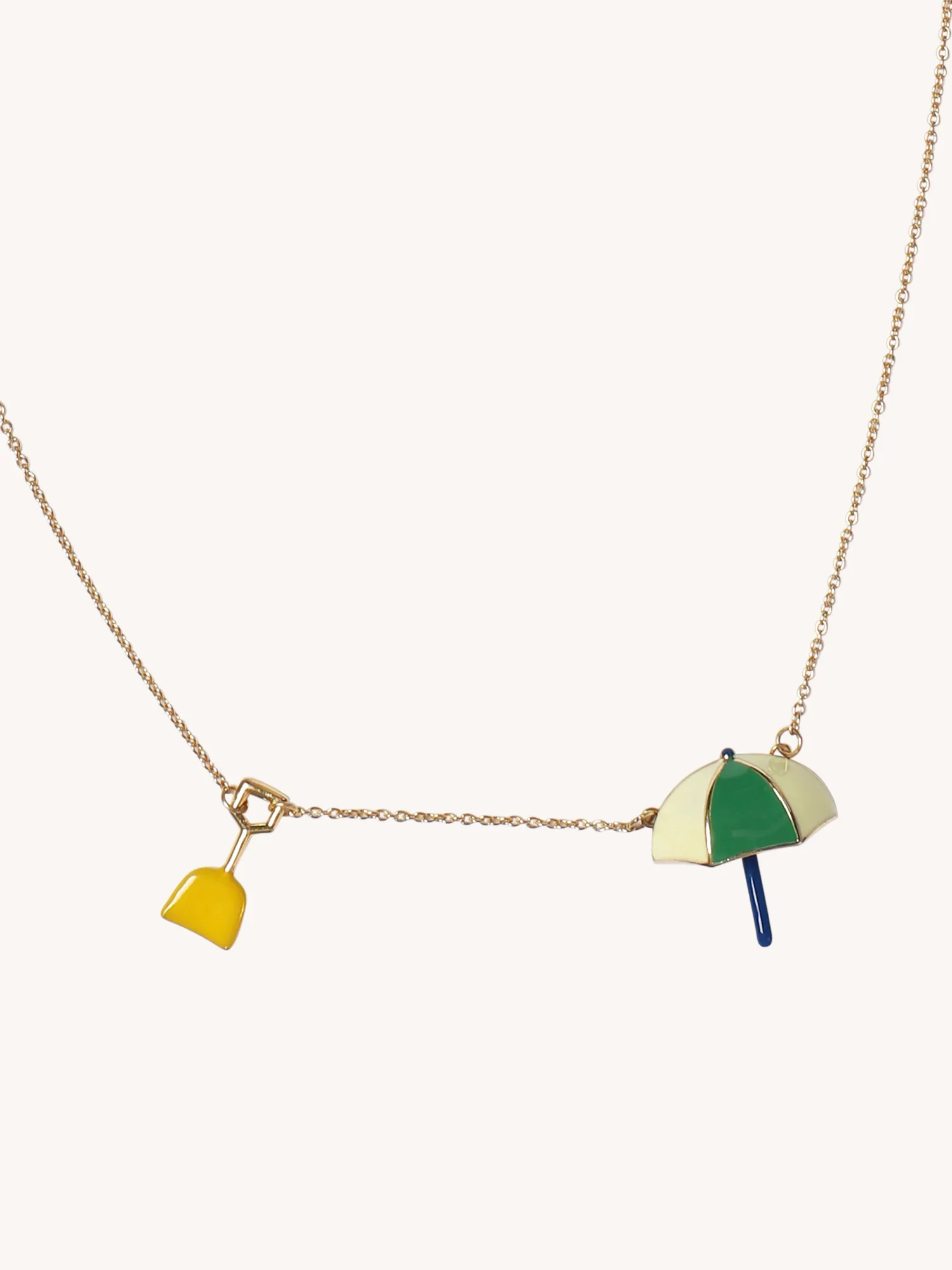 Umbrella Enamel Necklace