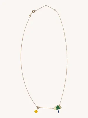 Umbrella Enamel Necklace