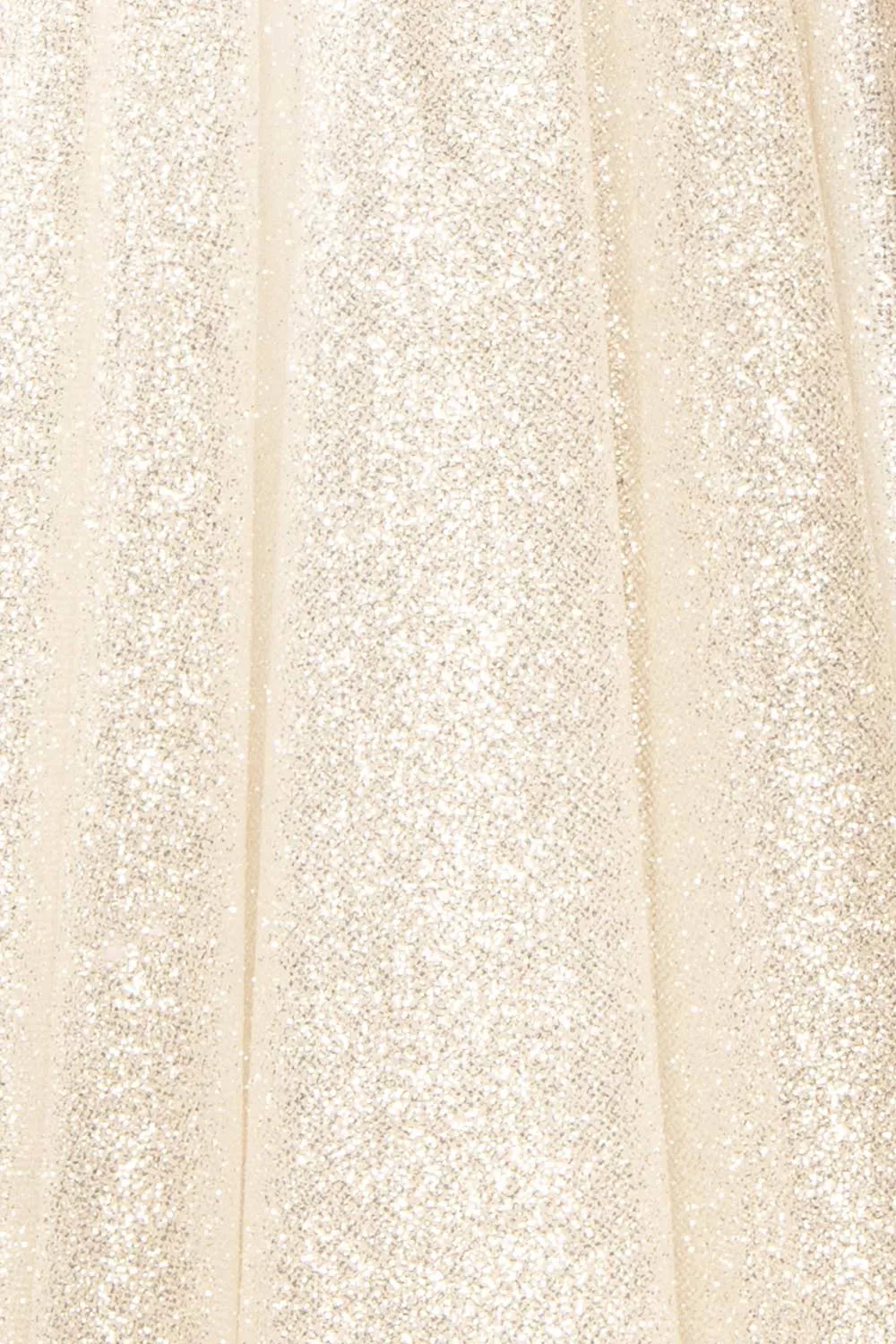 Vestra Ivory | Glittery A-Line Midi Dress