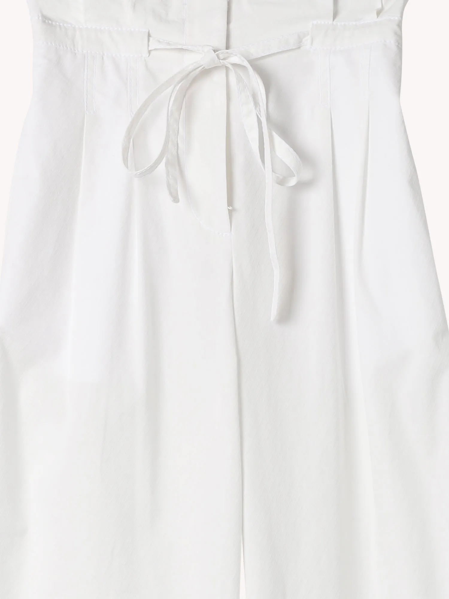 WHITE PAPERBAG PANTS