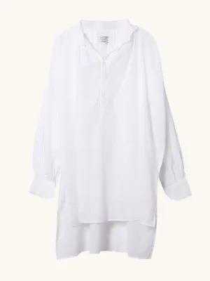 White Sheer Voile Tunic