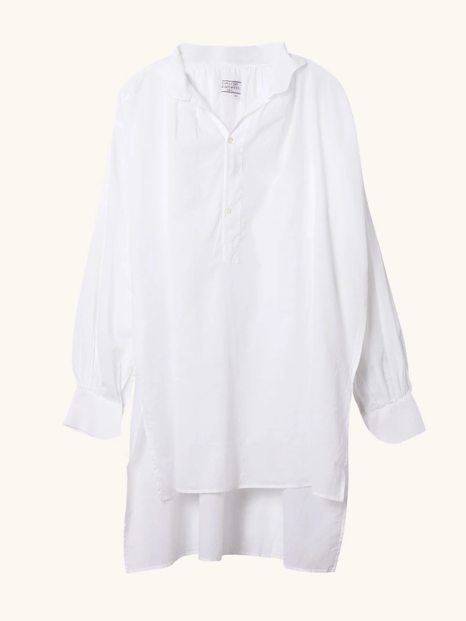White Sheer Voile Tunic
