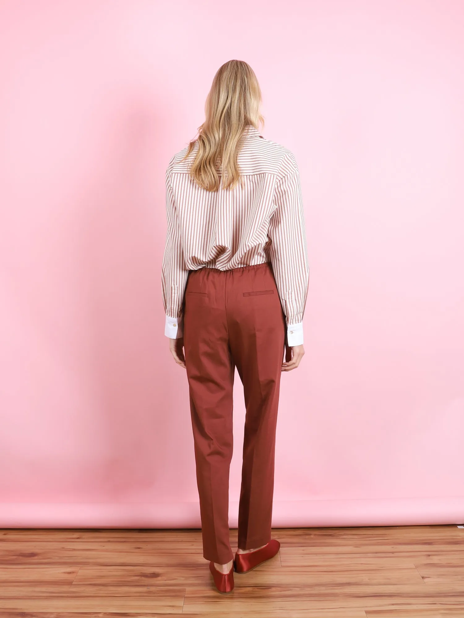 WOOL TWILL ELASTIC PANT