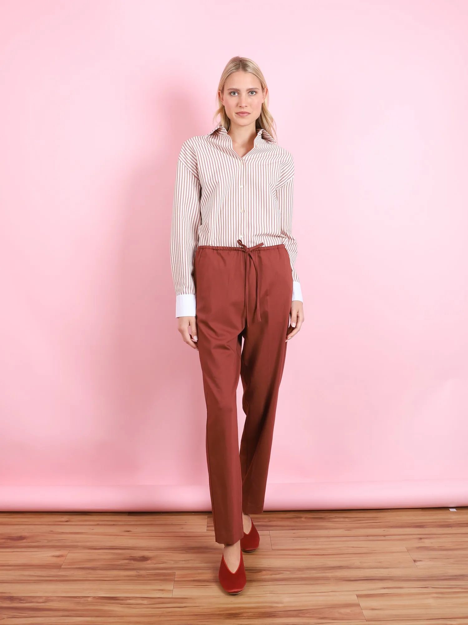 WOOL TWILL ELASTIC PANT