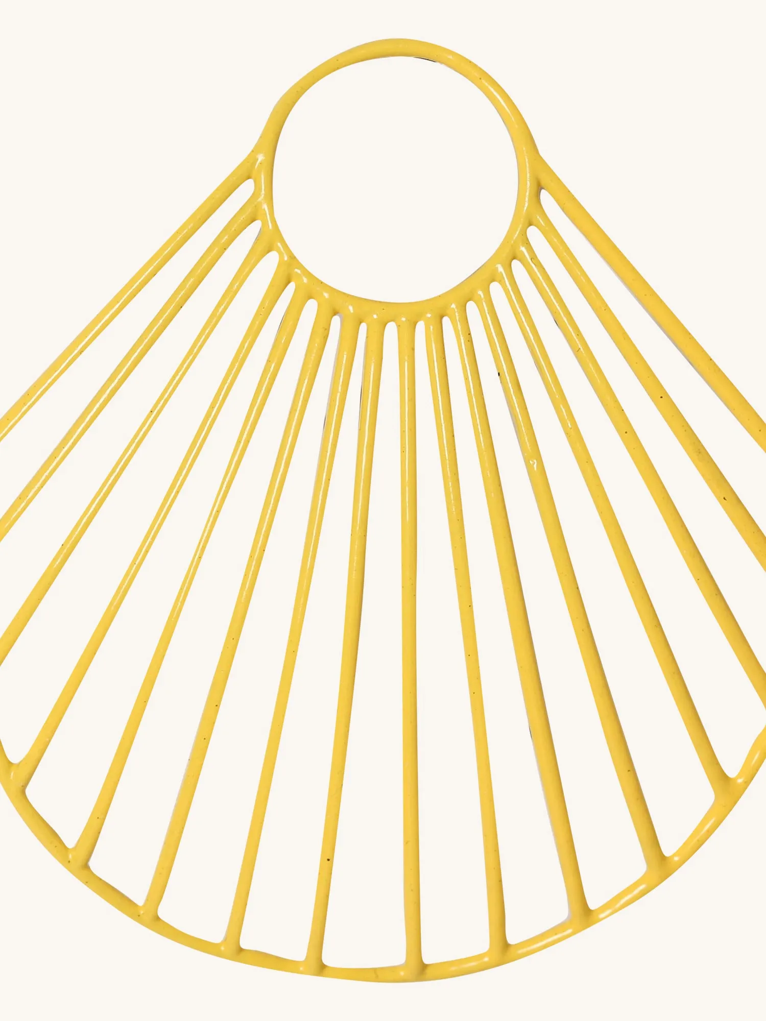 Yellow Large Clam Shell Earrings